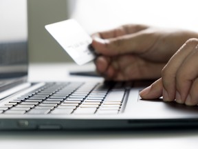 Online shopping using credit card