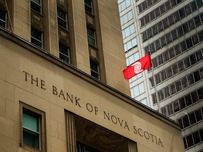 The Bank of Nova Scotia says it will sell Scotia Crecer AFP and Scotia Seguros to Grupo Rizek.
