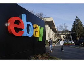 This Jan. 14, 2015, file photo shows an exterior view of eBay headquarters in San Jose, Calif. Online shopping and auction giant eBay Canada has chosen Halifax as the first Canadian city for its e-commerce training course, saying the Nova Scotia capital was selected on the strength of its small business community.