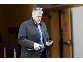Scott Bradley, Canadian vice-president of corporate affairs for Huawei, is pictured outside a bail hearing for Huawei's chief financial officer Meng Wanzhou in Vancouver, Monday, Dec. 10, 2018. A senior Huawei Canada executive is leaving the Chinese tech company as it faces growing problems around the world. Scott Bradley, Canadian vice-president of corporate affairs, is departing after more than seven years as the public face of the company in Canada.