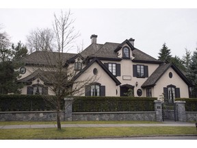 A home in Shaughnessy, an upscale neighbourhood in Vancouver is pictured, March, 13, 2018.