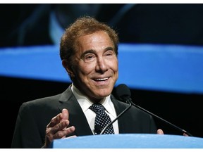 FILE - In this Jan. 15, 2015, file photo, Steve Wynn, CEO of Wynn Resorts, delivers the keynote address at Colliers International Annual Seminar at the Boston Convention Center in Boston. Nevada gambling regulators say they will fine Wynn Resorts after an investigation found former executives failed on multiple occasions to investigate allegations of sexual misconduct against Wynn. A complaint and settlement released Monday, Jan. 28, 2019, by the Nevada Gaming Control Board said Wynn's conduct was "inappropriate and unsuitable" and detailed at least seven allegations of misconduct dating back to 2005.