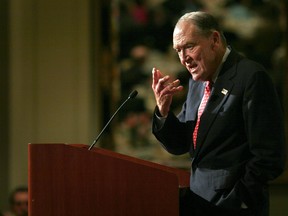 John C. Bogle speaking at a Council of Institutional Investors conference in 2005.