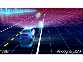 Velodyne Vella™, a groundbreaking ADAS solution that builds upon the directional view Velarray™ sensor.