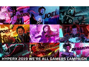 HyperX Announces 2019 We're All Gamers Ad Campaign Including Celebrity Influencers Post Malone, Gordon Hayward, Joel Embiid, JuJu Smith-Schuster, Pokimane, Shroud, Daigo, De'Aaron Fox and Rush.