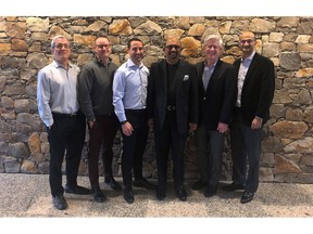 GHD Digital's new North America senior executives. (left to right) Scott Boutwell, Ryan Apps, Ryan Shepherd, Kumar Parakala, Bob Armacost and Anand Ramachandran.