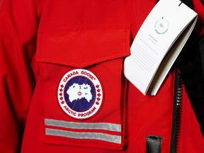 Canada Goose had its biggest drop in almost a year after Wells Fargo cut its rating on the stock to market perform.