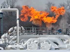 The fire hit a Consumers Energy natural gas compressor station north of Detroit on Wednesday as record-cold temperatures swept over the region.
The utility says gas flow from the station was shut off, putting Michigan residents at risk of brief service interruptions with wind chills below zero.