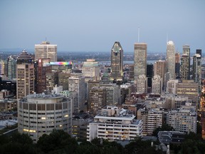 The Montreal skyline.