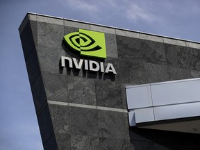 Nvidia's headquarters in Santa Clara, California. The company says it had an "extraordinary, unusually turbulent," fourth quarter brought on by a slowdown in China.