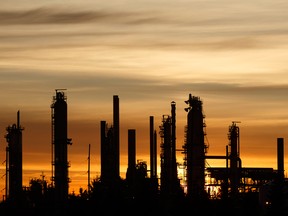 An oil refinery in Edmonton.