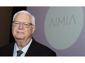 Aimia chairman of the board Robert Brown is pictured prior to a special shareholders meeting Montreal on Tuesday, January 8, 2019.