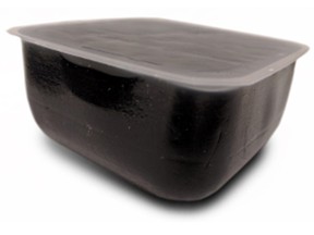 CanaPux blends bitumen with a small amount of plastic to make pucks, which can float in water given the lightness of the plastic.