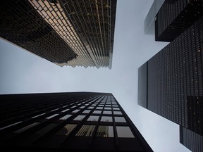 Toronto's financial district. Office space in Canada's largest city is harder to come by with vacancy rates dropping to a record low in the fourth quarter.