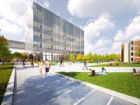 A rendering of Concordia's upcoming Science Hub.