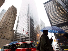 Toronto's financial district. The Royal Bank of Canada is the first lender to report its results for the three-month period ended Jan. 31 on Friday.