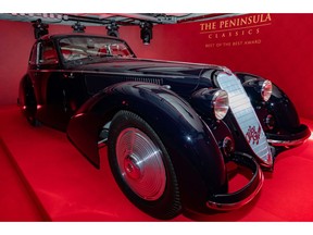 The 1937 ALFA ROMEO 8C 2900B BERLINETTA was named winner of The Peninsula Classics Best of the Best Award.
