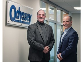 Odyssey Logistics & Technology posts double digit revenue and earnings growth for 2018. Pictured from left to right: Bob Shellman, president and CEO, Odyssey Logistics & Technology with Cosmo Alberico, chief operating officer and CFO, Odyssey Logistics & Technology.