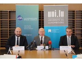 Etienne Schneider, Deputy Prime Minister and Minister of the Economy ; Stéphane Pallage, Rector of the University of Luxembourg ; Claude Meisch, Minister for Higher Education and Research © University of Luxembourg