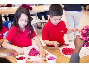 Boys and Girls Club Youth Making Slime