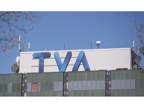 TVA Group headquarters are shown prior to the company's annual general meeting in Montreal, Tuesday, May 10, 2016.