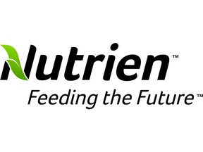 The Nutrien Ltd. (TSX:NTR) corporate logo is seen in this undated handout photo.