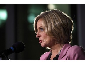 Alberta Premier Rachel Notley speaks during an announcement in Edmonton on Sunday, Dec. 2, 2018.