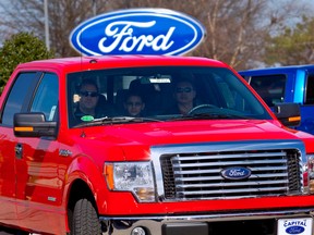 Ford said select 2011-2013 F-150 pickup trucks trucks with six-speed automatic transmission could experience an unintended downshift into first gear without warning, which could result in the loss of vehicle control.
