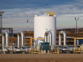 TransCanada's Keystone pipeline facility in Hardisty, Alberta.