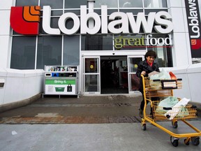 Loblaw Cos Ltd said retail same-store sales, both in the food and drug segments, grew 1.7 per cent in the quarter.