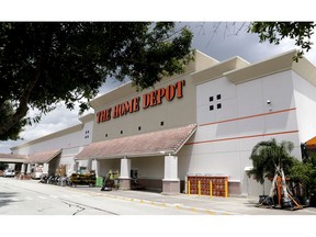 FILE- This Aug. 23, 2018, file photo shows a Home Depot store in Orlando, Fla. Home Depot Inc. reports financial results Tuesday, Feb. 26, 2019.