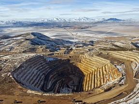 Barrick Gold's Cortez Hills open pit in Nevada, seen in 2011.