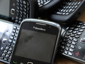 BlackBerry phones in 2011.