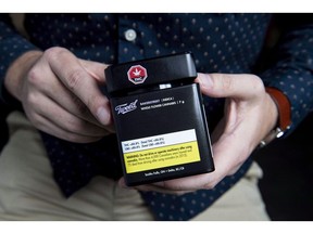 Packaging for a recreational cannabis product is shown at Canopy Growth Corporation's Tweed headquarters in Smiths Falls, Ont., on October 12, 2018. Canopy Growth Corp. has acquired AgriNextUSA, a hemp business in the United States. Financial terms of the deal were not immediately available.