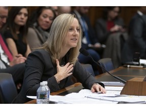Kathy Kraninger, director of the Consumer Financial Protection Bureau, takes questions from the House Financial Services Committee's biannual review of the CFPB, on Capitol Hill in Washington, Thursday, March 7, 2019.