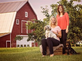 The co-owners of Farm Fresh Pet Foods in Edmonton — Nicole Porterfield, left, and Kim Good — expect exports to make up 30 per cent of sales in the coming year.