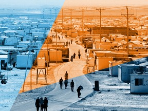 This file photo taken on Sept. 19, 2015, shows a general view of the UN-run Zaatari camp for Syrian refugees, north east of the Jordanian capital Amman.