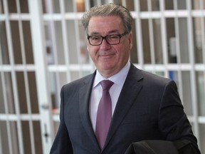 Former SNC-Lavalin CEO Pierre Duhaime leaves a courtroom in Montreal on Feb. 1, 2019. Duhaime, who led the Montreal-based company between 2009 and 2012, is currently serving 20 months of house arrest after pleading guilty last month.