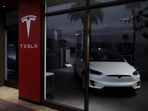 A Tesla store in California.