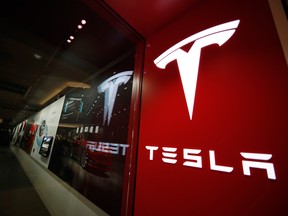 A Tesla store in Denver.