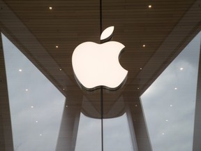 The Apple store in Brooklyn, New York.