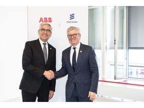 ABB CEO Ulrich Spiesshofer and Börje Ekholm, President and CEO, Ericsson signed MoU at Hannover Messe 2019.