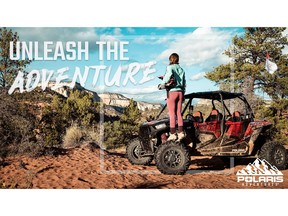 Polaris Adventures launches national marketing campaign to inspire people to embark on bucket list ride and drive experiences nationwide like Zion East Adventures in Mt. Carmel, Utah pictured.