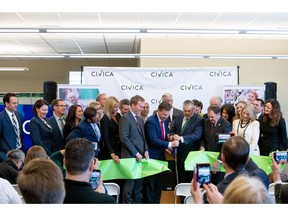 Civica Rx team, hospital leaders and elected officials help dedicate new offices to mission of ensuring essential generic medications are available and affordable.