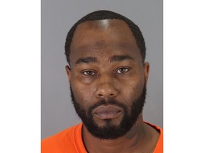 This undated booking photo provided by the San Mateo Police Department shows Jackie Gordon Wilson. Police in Northern California say Wilson, an Uber driver, has been arrested for trying to break into the home of a passenger he had dropped off at the San Francisco airport and then burglarizing a nearby home. The San Mateo Police Department said Monday, April 9, 2019, officers arrested Wilson on Friday at his home in Rancho Cordova. (San Mateo Police Department via AP)
