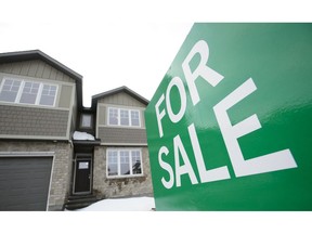 A home for sale is shown in Beckwith, Ont., on Wednesday, Jan. 11, 2018. The Canadian Real Estate Association says home sales in March fell compared with a year ago while the average sale price also moved lower.THE CANADIAN PRESS/Sean Kilpatrick