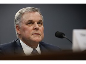 IRS Commissioner Charles Rettig testifies before the House Appropriations Subcommittee on Financial Services and General Government during a hearing, Tuesday, April 9, 2019, on Capitol Hill in Washington.