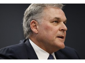 IRS Commissioner Charles Rettig testifies before the House Appropriations Subcommittee on Financial Services and General Government during a hearing, Tuesday, April 9, 2019, on Capitol Hill in Washington.