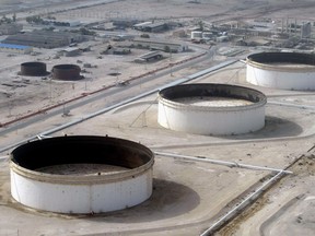 Iran's Lavan oil refinery quay in the Islamic republic's Lavan island.