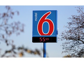 FILE - This Jan. 3, 2018 file photo shows a Motel 6 in SeaTac, Wash. he national chain Motel 6 agreed Thursday, April 4, 2019, to pay $12 million to settle a lawsuit filed by Washington state claiming names of hotel guests were provided to immigration officials for two years, according to Attorney General Bob Ferguson.
